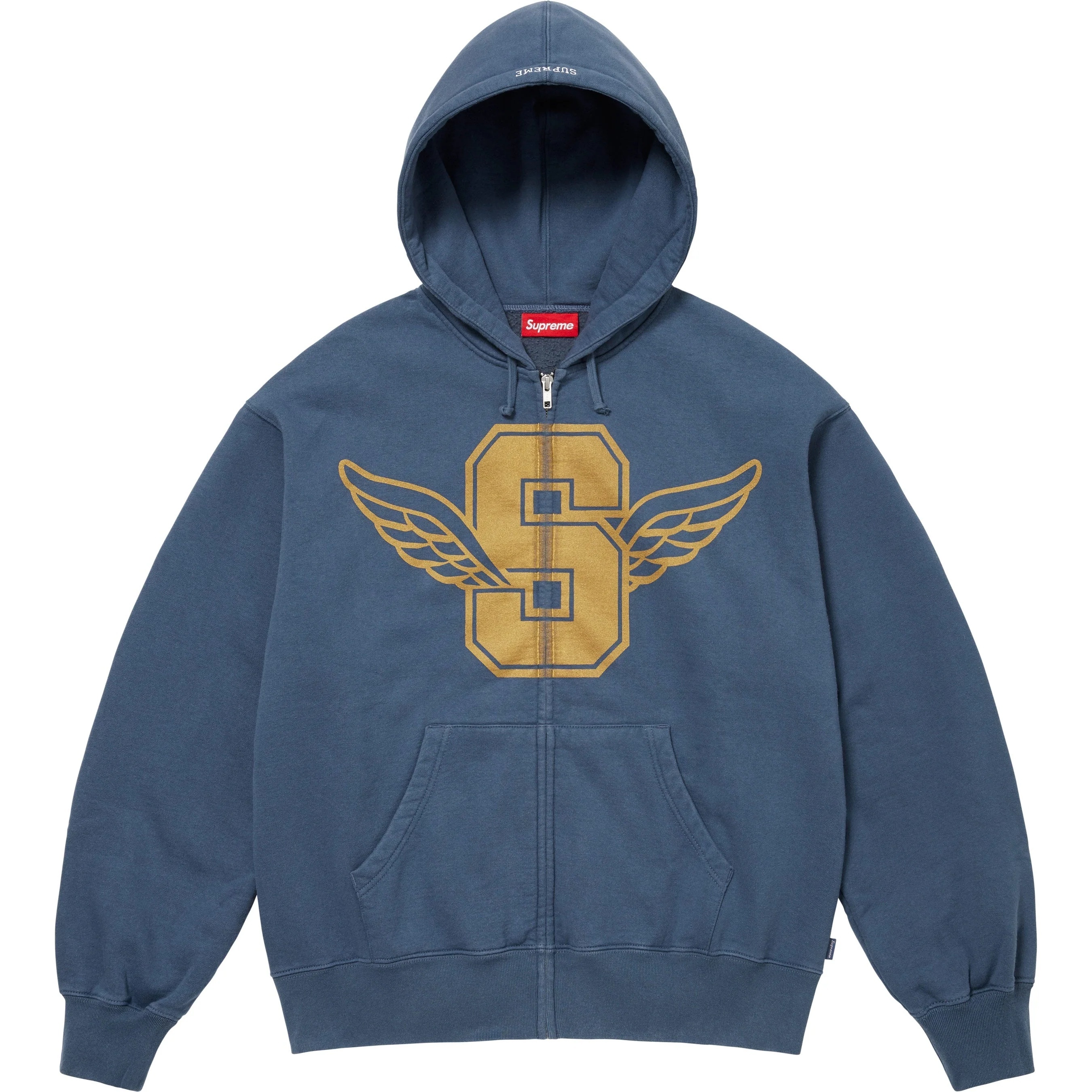 Wings Zip Up Hooded Sweatshirt view 6